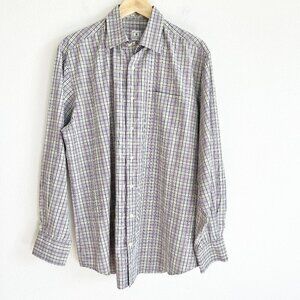 Peter Millar Shirt Plaid Long Sleeve Button Down Golf Preppy